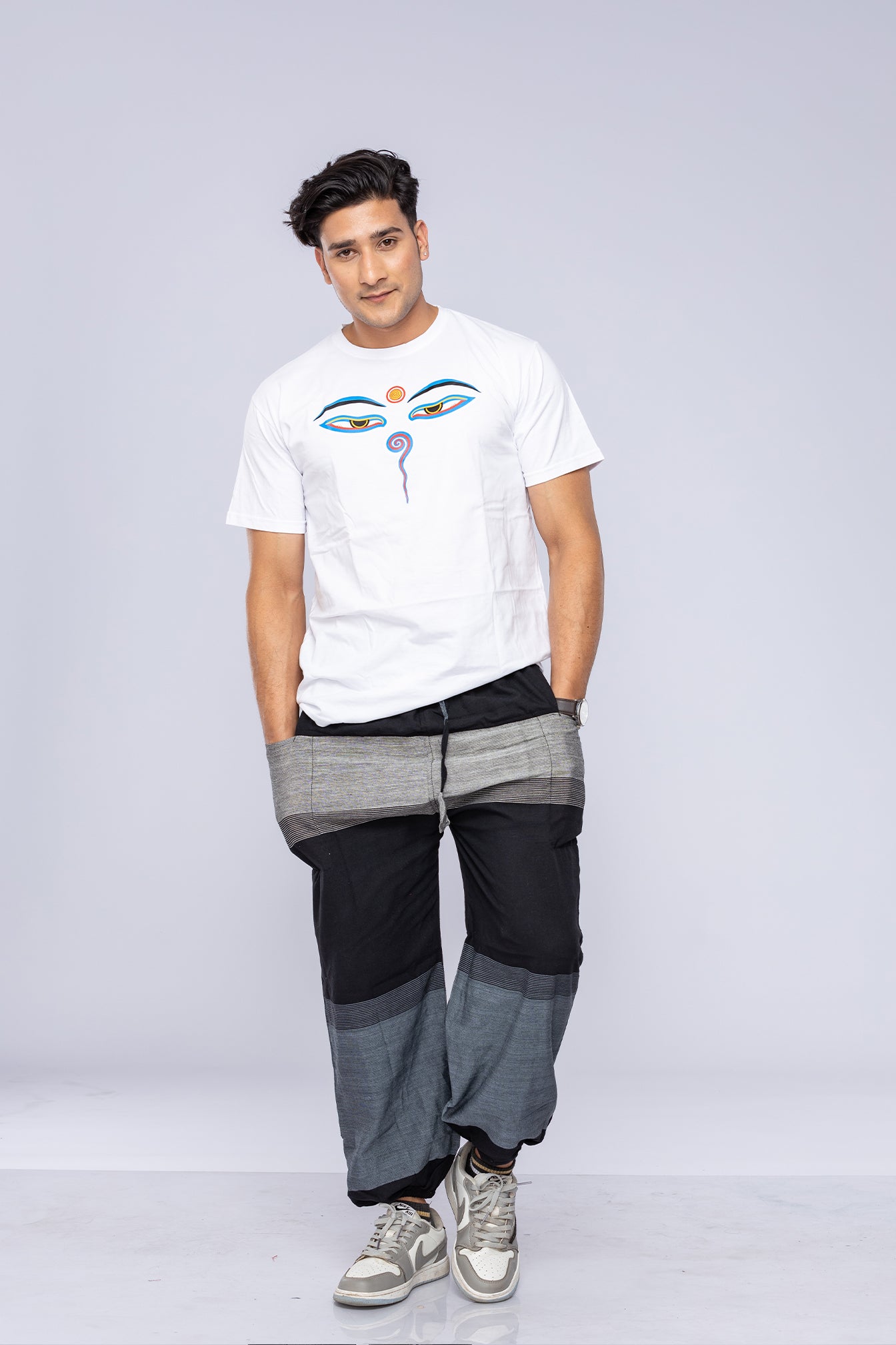 Eyes of Buddha T-shirt and Harem Pants